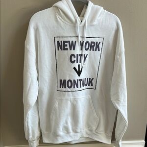 Alla Berman White NYC Montauk Hamptons Hoodie